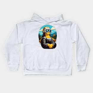 Virtual Mona Lisa Kids Hoodie